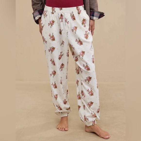 Aerie Off-Duty Cindy Lou Flannel Jogger PJ - Size XXL - Picture 1 of 5